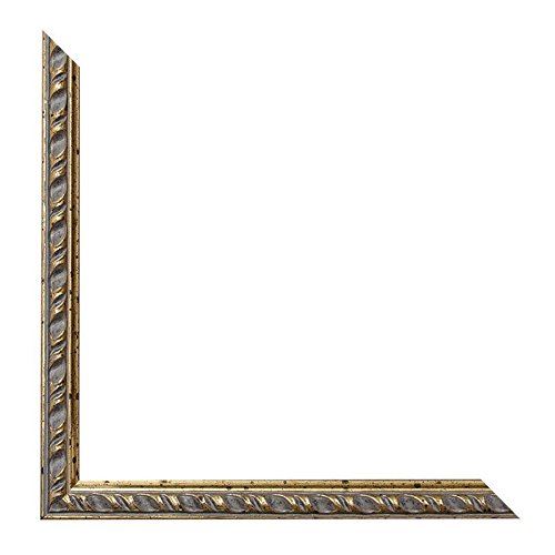 Kreidetafel mit Antikrahmen in Altgold 70 x 50 cm - 2