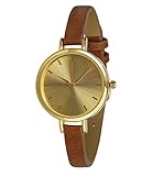 Six 274 – 318 – Uhr für Frauen, PU-Armband Braun