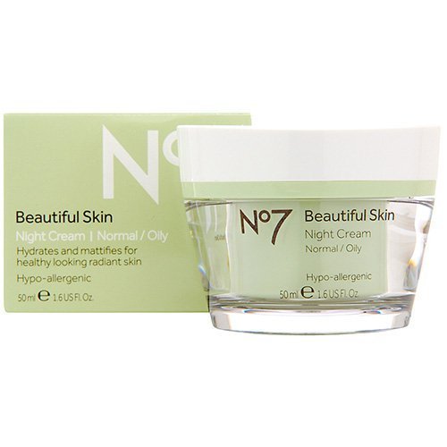 Boots No7 Beautiful Skin Night Cream for Normal / Oily Skin 50ml