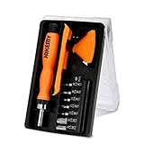 Jakemy 20 in 1 Präzisions-Reparatur-Kit für Smartphone, kommen mit 12pcs Reparatur-Tool-Kit Präzisionsschraubendreher Bits, (Torx: T3, T5, T6; Pentalobe (Stern): 0,8,1,2; Phillips: 1,5 2,0; Flathead Größen: 1,0, 1,5, 2,0; Tri-wing Y0,8; Mainbord Phillips 1,5, 2H4 steckdosen (M4.0, M5.0), 3 stücke ultrapthin öffnende werkzeuge, 1 stücke ratschen griff, 2 stücke spudger