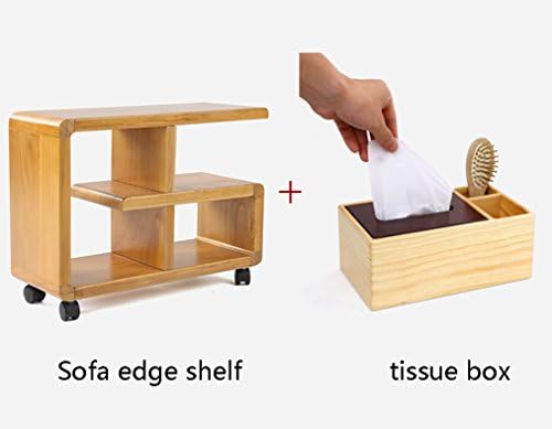 TH European Solid Wood Mobile Sofa Side Cabinet Sofa Shelf Seating Corner Cabinet Side Of The Coffee Table Corner Stand ( Color : Style-3 )