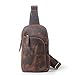 Produktbild Schultertasche Brusttasche für Männer / Herren Leder Brusttasche / Herren Vintage Brusttaschen / casual Satchel / hohe Kapazität Single-Umhängetasche, geeignete Orte: Freizeit, Sport. Umhängetasche, B