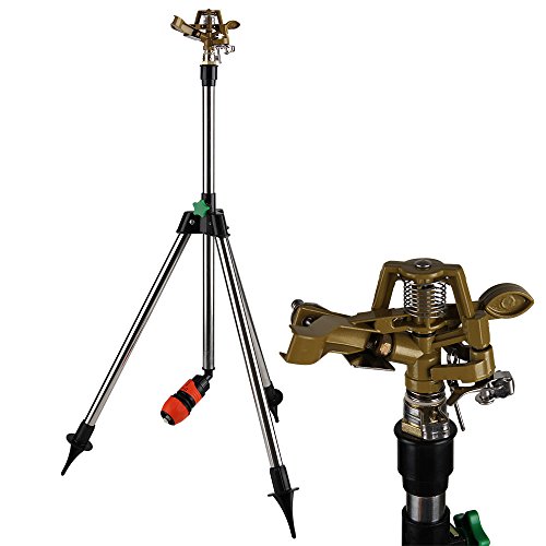 Preisvergleich Produktbild Generic YC-DE2-160802-92 rinklerregner Tele Kreisregner Rasensprenger Teleskopstativ Impulsregner Gartensprenger Sprinkler Rasenspreng