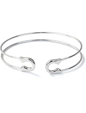 Sicherheitsnadel Armband Miniblings Bürobedarf Armreif Büro Nadel silber