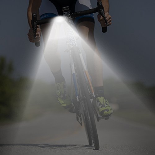 LED Fahrradbeleuchtung Set,SGODDE USB Wiederaufladbare Fahrradlicht LED Frontlicht und Rücklicht Für Radfahren,350lm , 3 Licht-Modi, Fahrradhorn(1 USB-Kabel ) Blau/Schwarz - 6