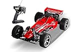 ✅ TODOTERRENO: El coche control remoto Street Buggy Incluye ruedas con neumáticos de goma de alta durabilidad y suspensión completa en rudas delanteras y traseras.
