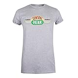  Friends Central Perk Camiseta, Gris (Sports Grey SPO), 38 (Tamaño Fabricante:Small) para Mujer