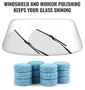 Techno Vibes 20PCS Car Solid Windshield Glass Cleaner Strong Cleaning Concentrate Effervescent Washer Tablets Household