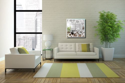 Motivspiegel Hochzeit 12 Spiegel mit Gravur Geschenk zur Hochzeit Wandbild Dekoration (45x45cm) - 4