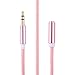 Produktbild sourcingmap® 3,5mm Stereo Audio Aux männlich zu weiblich Verlängerung Kabel 3 Feet Rosa Gold
