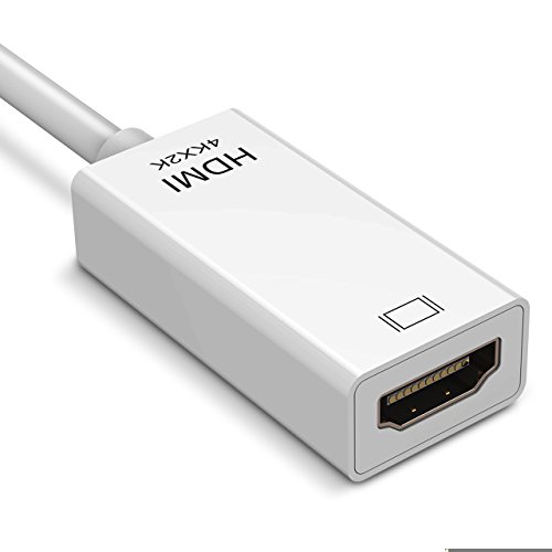 TopElek Thunderbolt Mini Displayport 1080P auf HDMI HDTV AV TV 4K Auflösung und 3D Adapter Kabel für Apple Macbook, Macbook Pro, iMac, Macbook Air, Mac Mini Laptop Microsoft Surface Pro/ Pro 2/ Pro 3, Thinkpad X1/ Carbon/ Touch/ Helix - 2