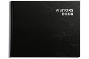 Pirongs Black Visitors Book - available in ten colours