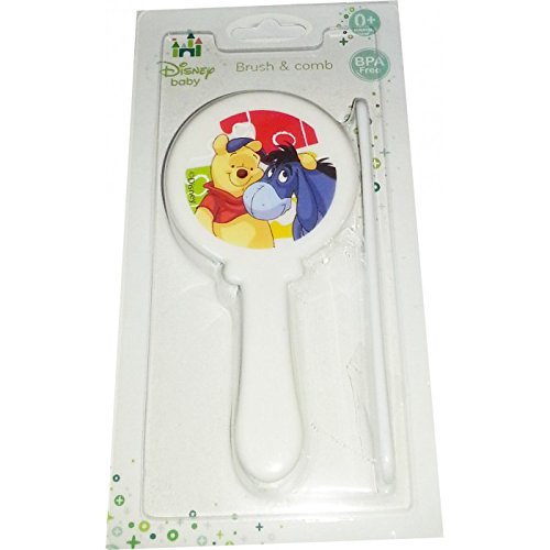 Disney Baby White Brush & Comb (Pooh & Eeyore)