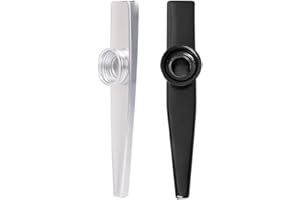 KEQAR 2 Stück Set Kazoo Instrument Metall, Für Kinder Und Musikliebhaber, Kazoo Kinder