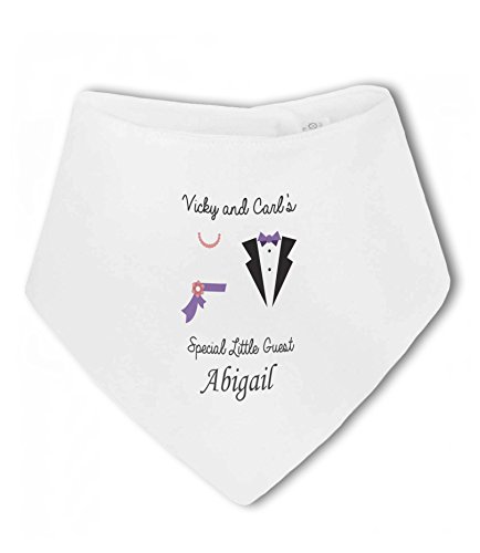 Special Wedding Guest with Personalised Name girl - Baby Bandana Bib