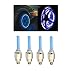 Auto Hub Car Tyres Valve Cap LED Light - Blue (Pack Of 4) RS.175.00