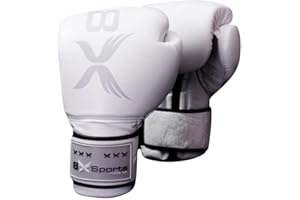 8XSPORTS MOVE ON 8XSports Boxing Gloves and pads, Cowhide leather, Punching Bag Pads Workout, MMA Gloves Gloves Gym Fitness, Ventilated Muai Thai, Long Wrist Support, Men Women 8oz 10oz 12oz 14oz 16oz