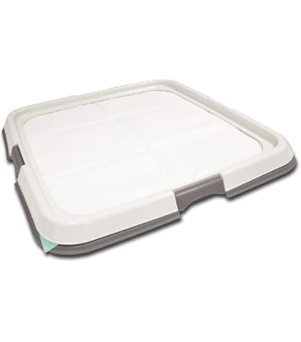 Vasino Per Cani Da Interno - Con Griglia, Antiscivolo, Design A Muro, Colore Rosa - Foto 7