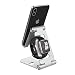 Produktbild MoKo Handy/Apple Watch/Tablet Ständer, 3-in-1 210 Grad einstellbar Ladestation Schreibtisch Ständer für iPhone XS Max/XR/XS/X/8 Plus/7s/6 Plus, iPad 9.7/Mini, Apple Watch Series 4/3/2/1, Silber