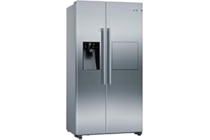 Bosch KAG93AIEP Serie 6 Amerikanischer Side-by-Side Kühlschrank, 178,7 x 90,8 cm, 366L Kühlen & 165L Gefrieren, NoFrost nie wieder abtauen, LED-Beleuchtung gleichmäßige Ausleuchtung