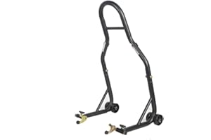 MOTOBLOUZ Béquille d'atelier Moto Arrière avec Support en V Noir Mat