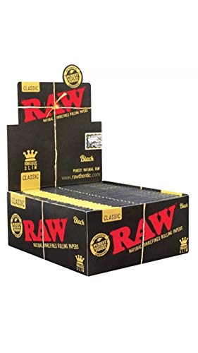 Raw 18236 black king size slim classic cahier de 32 feuilles de papier ultra fin