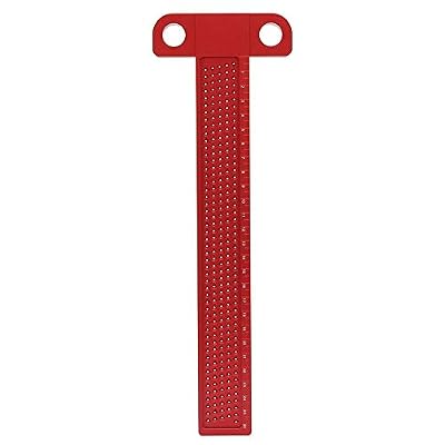Meiyya Règle de Mesure en Bois, Type T, règle carrée pour Le Travail du Bois, Alliage d'aluminium, Outil de marquage de menuiserie(T-260)