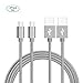 Produktbild USB Type-C Kabel Nylon-lebenslange Garantie-TUOYA USB-C Ladekabel auf USB3.0 mit Nylon, Daten & Lade Type-C Datenkabel mit Aluminium Stecker für Samsung Galaxy S8 / S8 Plus, LG G5, Lumia 950xl/950, Nexus 5x/6p, OnePlus 3, und andere Type-C unterstützte Geräte (2xTY678-3M, Grey)