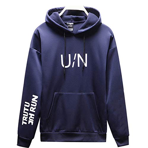 Preisvergleich Produktbild Herren Kapuzenpullover Pullover Piebo Mäntel Winterpullover mit Kapuze Brief Aufdruck Slim Fit Sweatshirt Lange Ärmel Männer Kapuzenjacke Bluse Outwear Tops Bluse Oberbekleidung