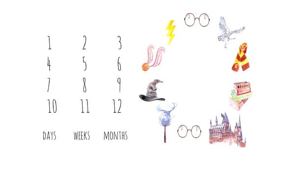 harry potter milestone blanket