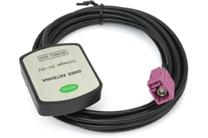 TREADALT-TEC Vehicle Car Waterproof Active GPS Navigation Antenna with Fakra H Pink Connector Compatible with Ford F-150 F-250-F-550 Focus Edge Escape Expedition Explorer Fusion Mustang Taurus Truck SUV