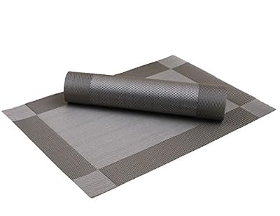 Lulu Lot de 4 sets de table simples en PVC pour isolation thermique