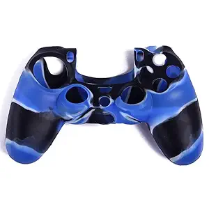 Tobo PS4 Controller Silicone Skin Case Cover, Silicone Controller Skin Case Compatible with Sony Playstation 4 PS4 Controller, Black&Blue [Video Game]