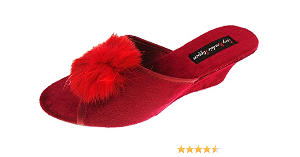 boudoir wedge slippers