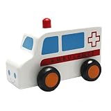 6er Set Mini Autos bestehend aus: Taxi, LKW, Feuerwehr, Krankenwagen Bagger und Polizei / Durchschnittliche Maße: Länge: +/- 8 cm - 4