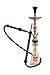 Produktbild echtem Khalil mamoon Cafe Stil Wasserpfeife – KM Shisha Rot mit 1 kg Kokosnuss Kohle