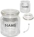 Produktbild alles-meine.de GmbH 1 Stück _ Vorratsglas / Glasdose - mit Deckel - Incl. Name __ luftdicht Versch..