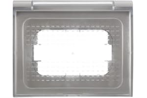 ZOREI Placca Custodia IP44 Universale Compatibile Con Bticino Vimar Gewiss, 3 Moduli Per Scatola 503 (Grigio)