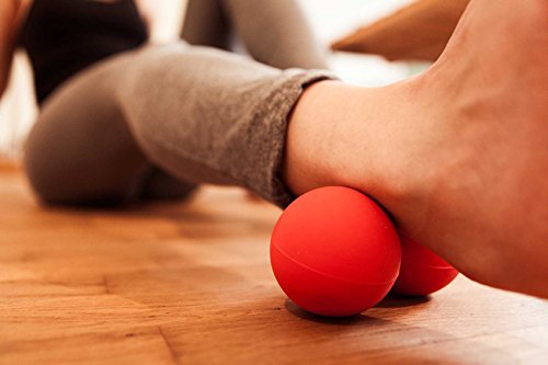Massageball / Zwillings Lacrosse Ball (Twinball) – Faszienball für effektive Selbstmassage, Faszientherapie & Tiefengewebsmassage – ideale Massagerolle / Faszienrolle gegen punktuelle Verhärtungen - 4