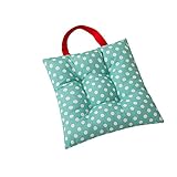 Sitzkissen für Kinder, Punktemuster, 27 x 27 cm, für Esszimmer, Garten, Kindergarten, von CZ Fashion grün Sitzkissen für Kinder, Punktemuster, 27 x 27 cm, für Esszimmer, Garten, Kindergarten, von CZ Fashion grün