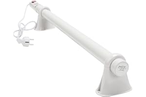 Tubiaz 135W Elektrische Heizung für Gewächshäuser mit eingebautem,Ideal für Schränke und Gewächshäuser