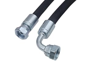 HYDROMOT Tubo idraulico 2SC, BSP, DN10 3/8", IG/IG 90°, adattato alle vostre esigenze, misura 700