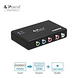 【Breite Anwendung】 Der HDTV-Konverter von Portta funktioniert mit diesen Geräten, z. B. PS3, PS3, HDTV, Notebook, Laptop, PC, usw. usw. Beachten Sie Folgendes: Unabhängig von der Eingangsauflösung Ihres Geräts kann die Ausgangsauflösung nur 720P / 60H oder 1080p / 60Hz betragen.
