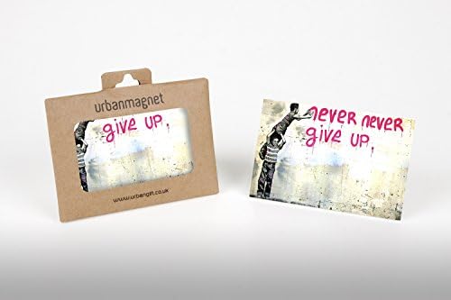 Mr Brainwash Never Never  Give up Photo Fridge Magnet