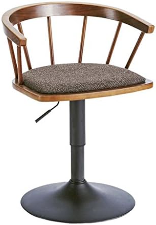 GAPJBD CYJZ® Bar stools, Solid wood bar chair fashion Rotating bar chair Simple Lift Household Dining chair durable (Color : #1)