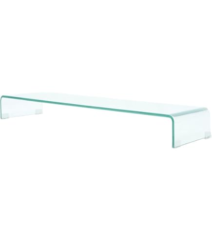 Tavolino TV In Vetro Bianco Con Gambe Cromate – Rettangolare, 100x35x17 Cm, Carico 10 Kg