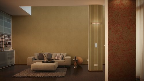 A.S. Création Tapete Bohemian, Unitapete, braun, gelb, metallic, 945785 - 2