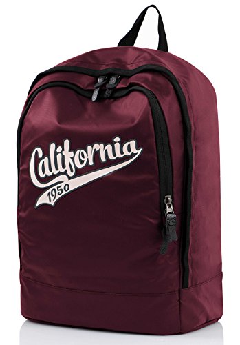 Vintage StreeStyle School Backpack - Waterproof Lightweight Cool for Teenage, Red Vintage StreeStyle School Backpack - Waterproof Lightweight Cool for Teenage, Red