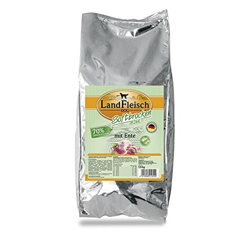 Landfleisch Dog Softbrocken Adult avec Canard, 1er Pack (1 x 1,5 kg)