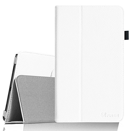Fintie Samsung Galaxy Tab 4 7.0 Hülle Case - Slim Fit Folio Kunstleder Schutzhülle Cover Tasche mit Ständerfunktion für Samsung Galaxy Tab 4 7.0 T230 T235 (7 Zoll) Tablet, Weiß
